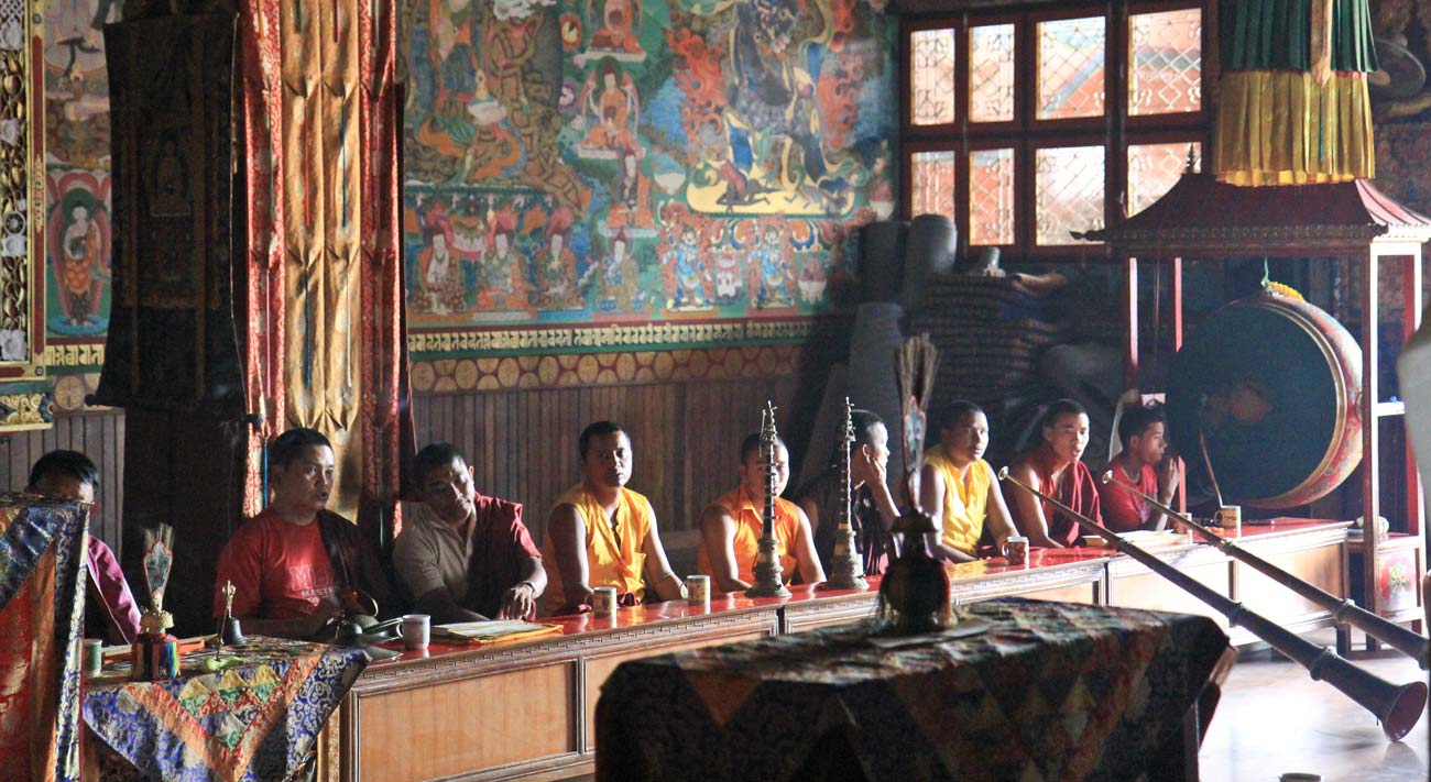 The elaborate ritual of Tibetan Buddhism